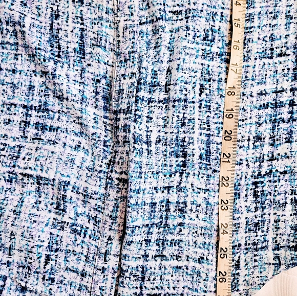 Apt. 9 Womens Blue And Purple Lightweight Button Up Blouse Size XS - Picture 8 of 10